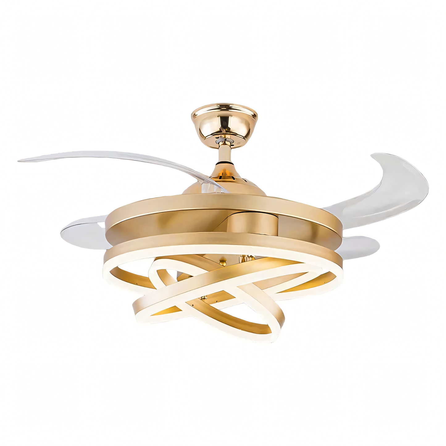 Multifunctional chandelier fan for modern living spaces