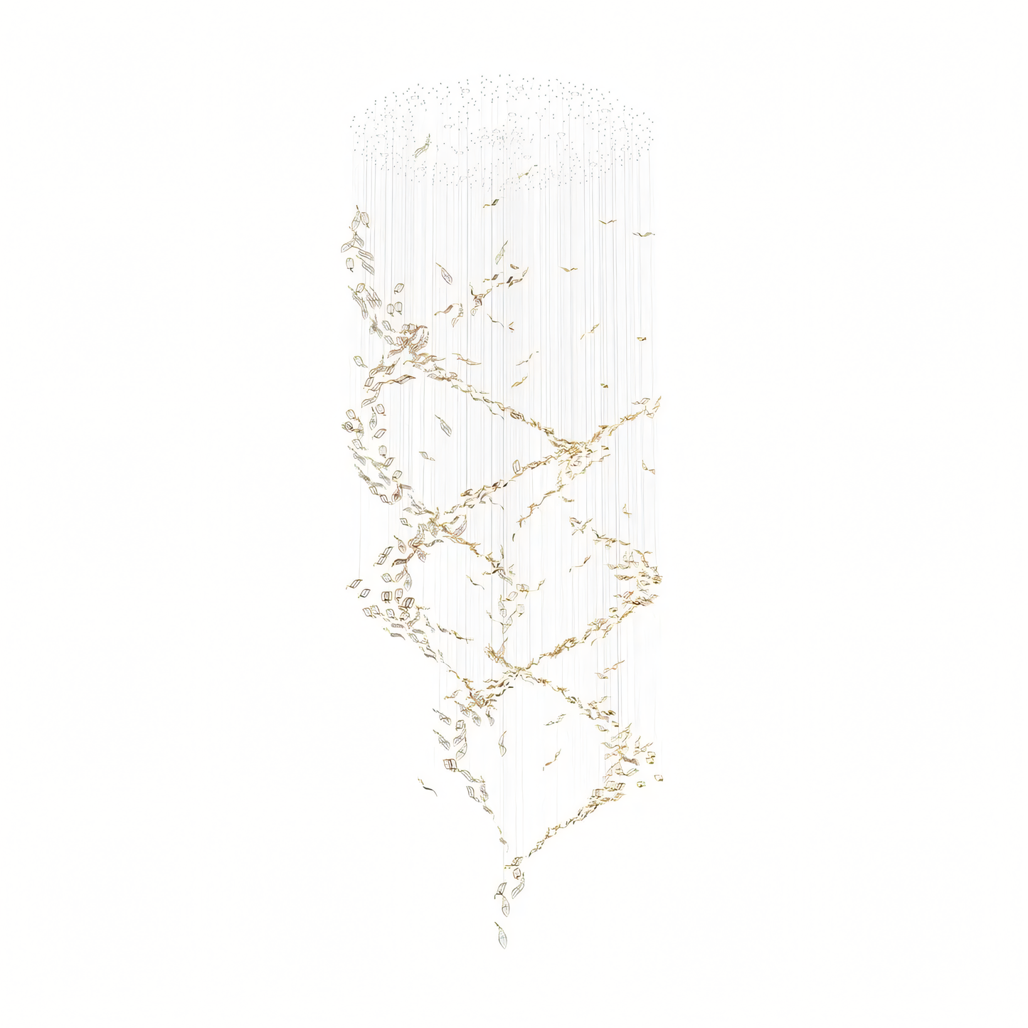 Warm, captivating glow of the Prifma Glass Custom Chandelier