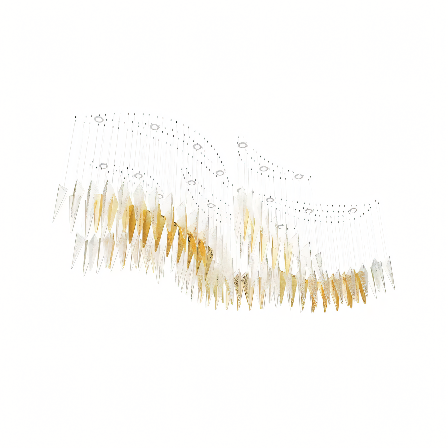 Exceptional craftsmanship of the Prifma Glass Custom Chandelier, a true masterpiece