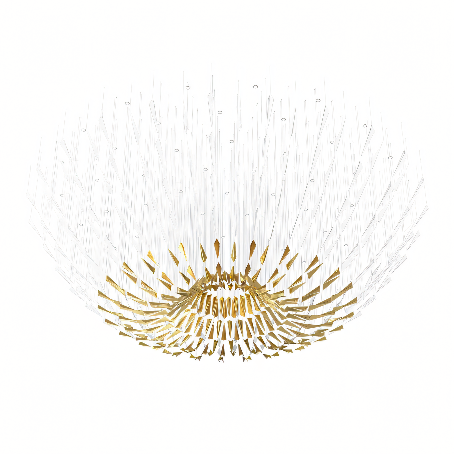 Prifma Glass Custom Chandelier, a breathtaking centerpiece in the Fire Kingdom