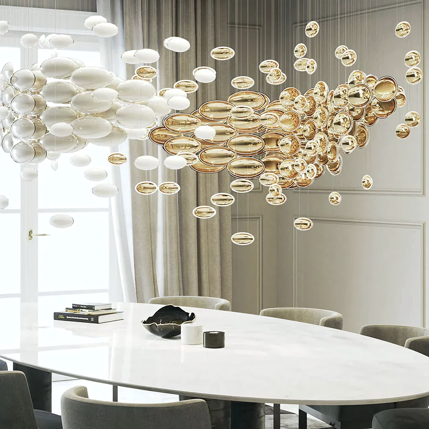 Sophisticated Shopping Mall Chandelier