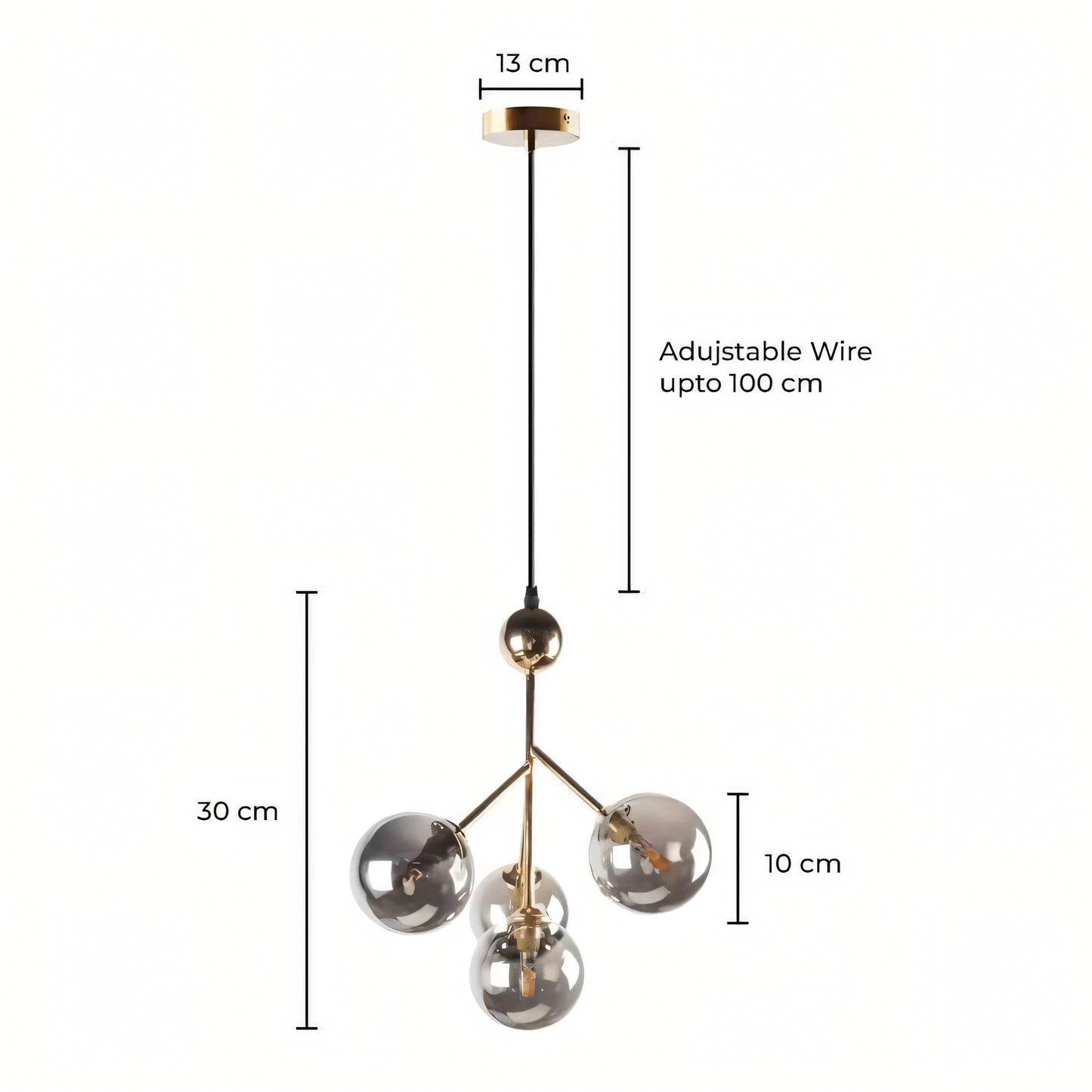 Mesmerizing Display of the 4 Moon Chandelier