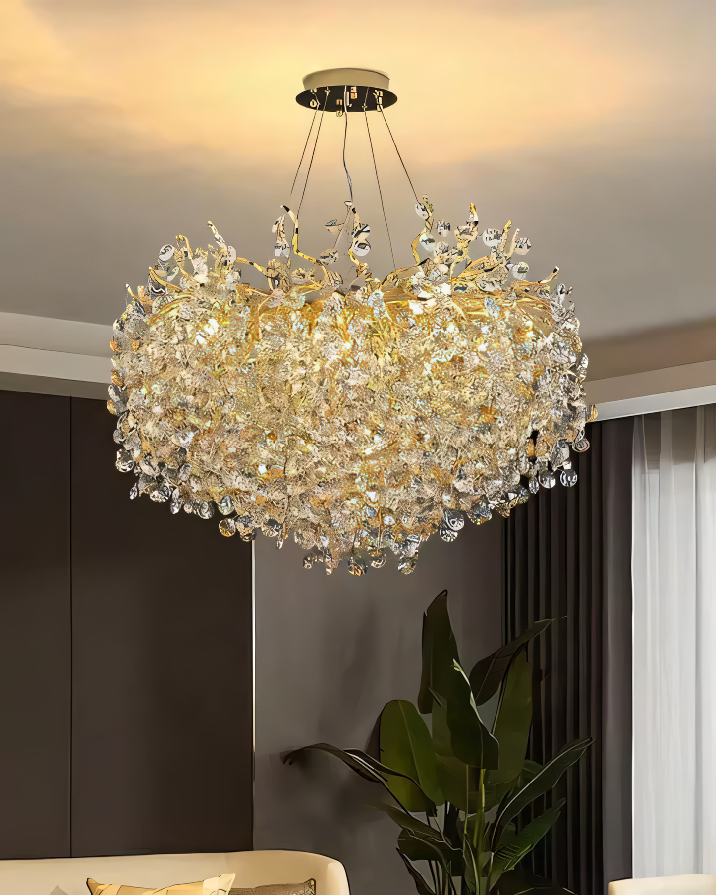 Crystal Branch Chandelier