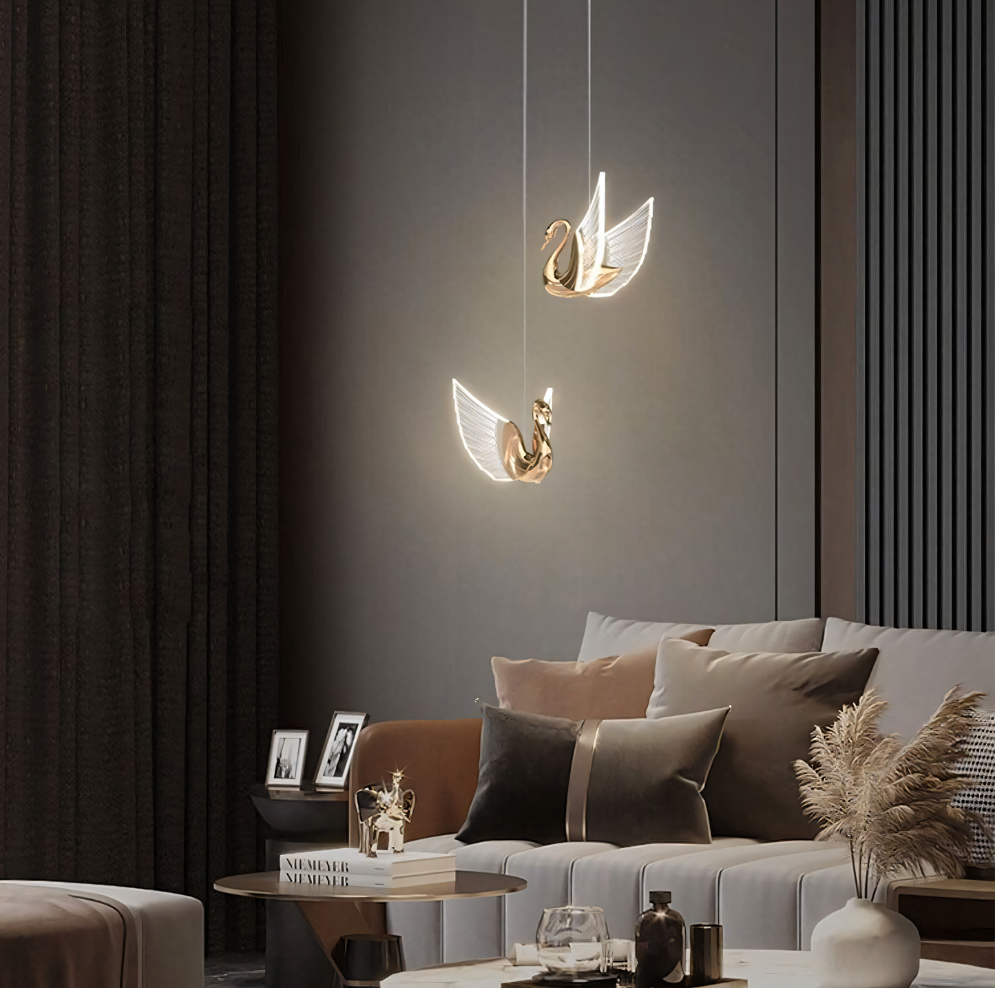 Captivating display of light and form: The Swan Hanging Light