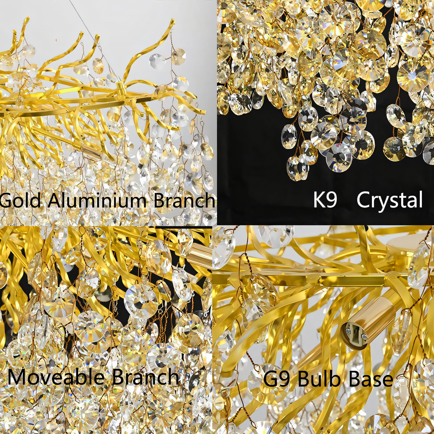 Crystal Branch Chandelier