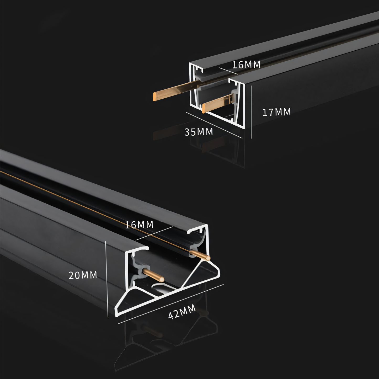 Aluminium Track Light Channel (Track Light Rails)