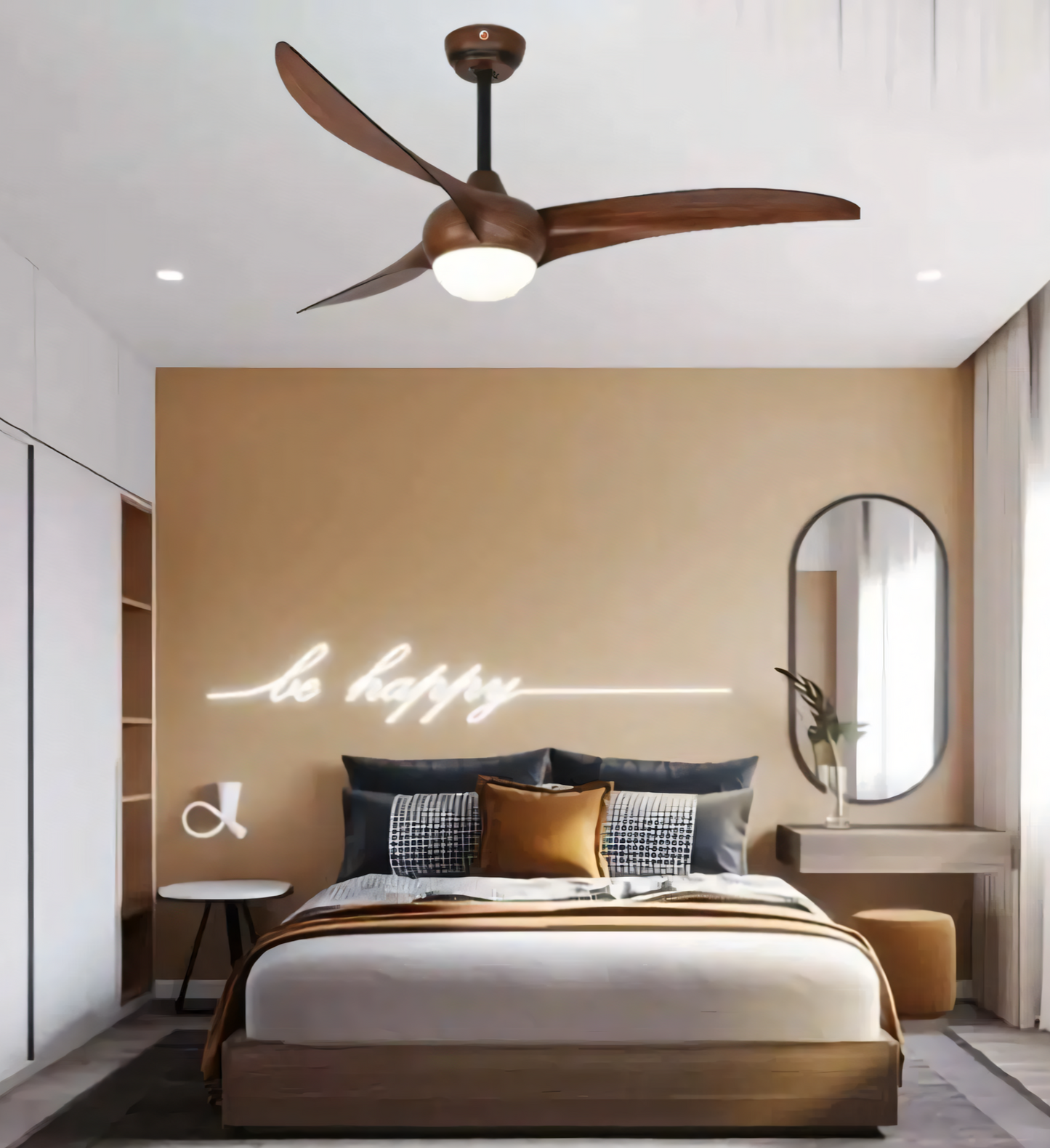 Brown Luminaire Ceiling Fan
