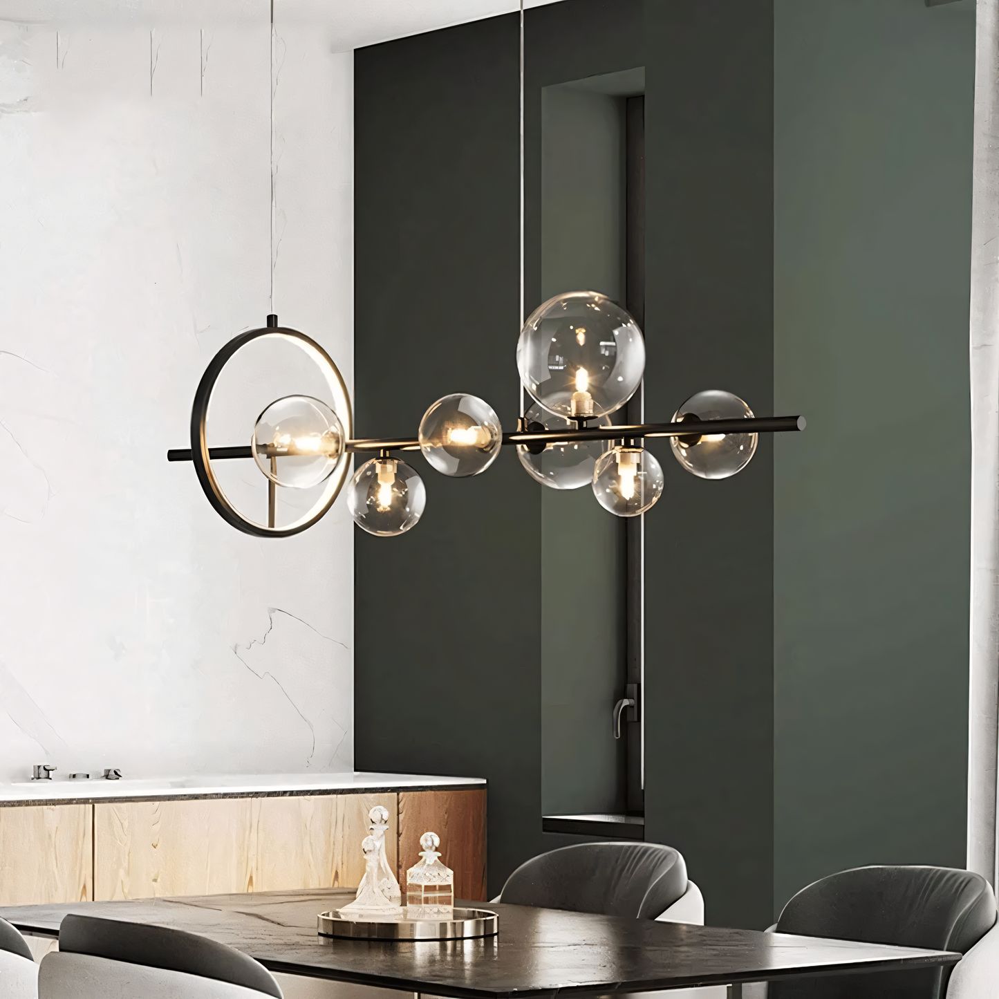 Adjustable hanging height for customized positioning