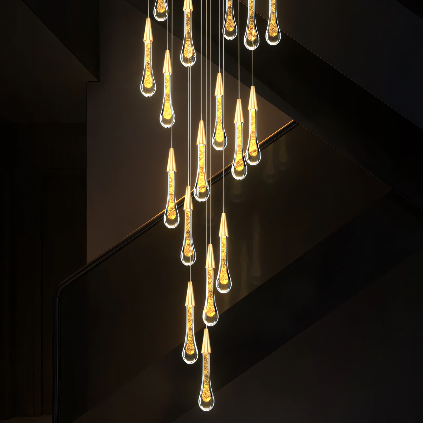 12 -Light Falling Star Ceiling light