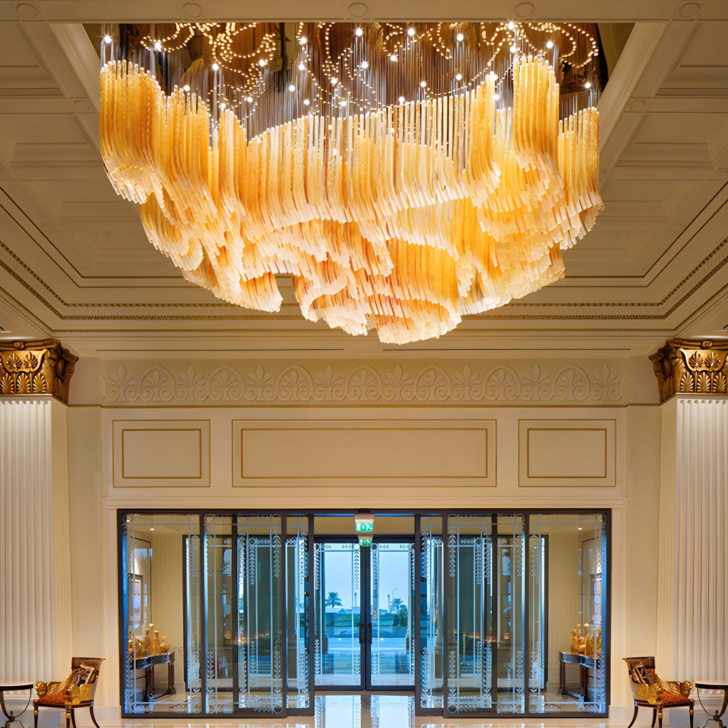 Striking Mall Focal Point Chandelier