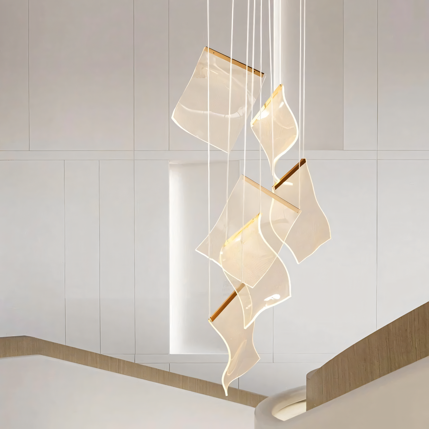 Elegant Acrylic Pendant Chandelier for Cabin