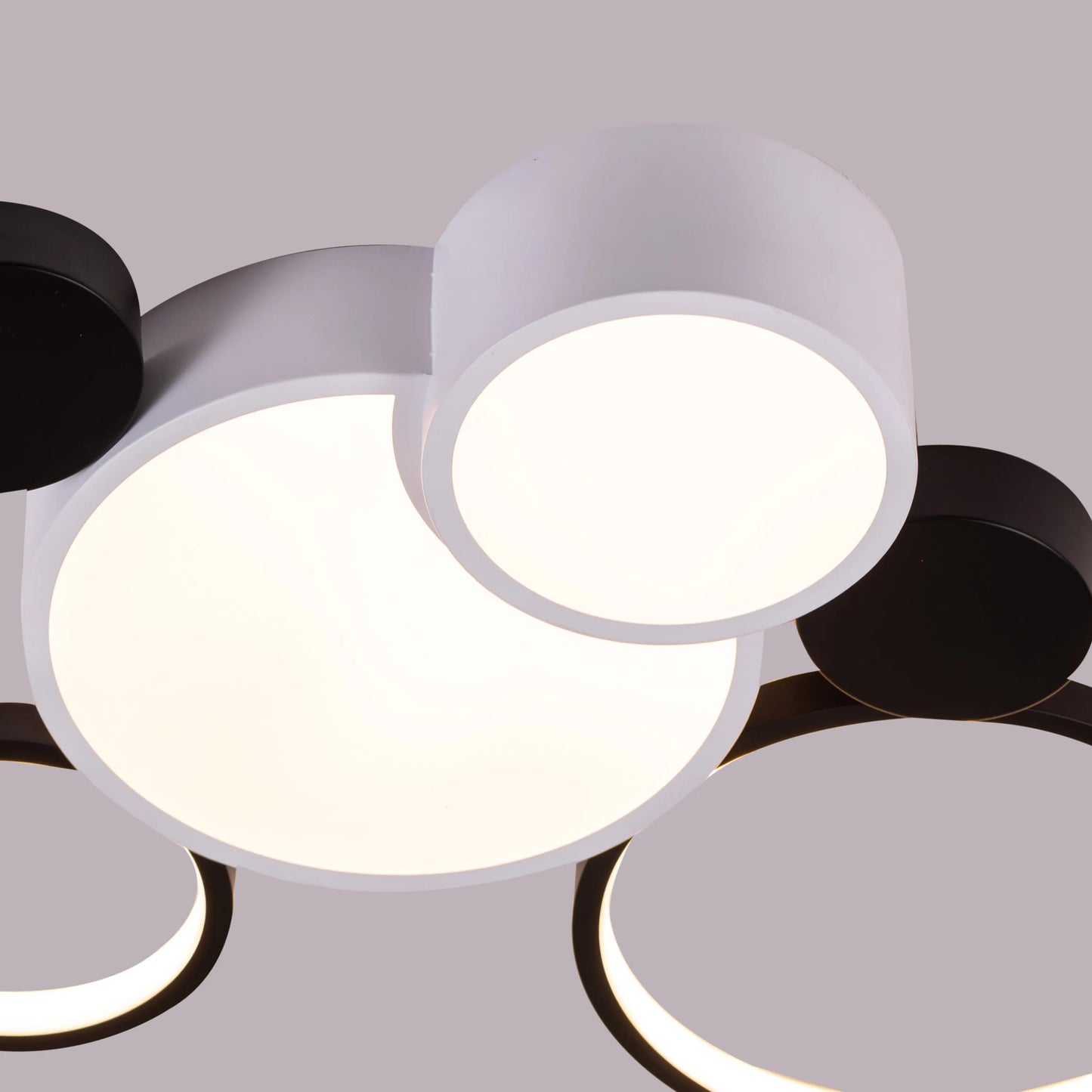 Heat Wave (Medium, White, Dimmable LED with Remote Control) Ceiling Light