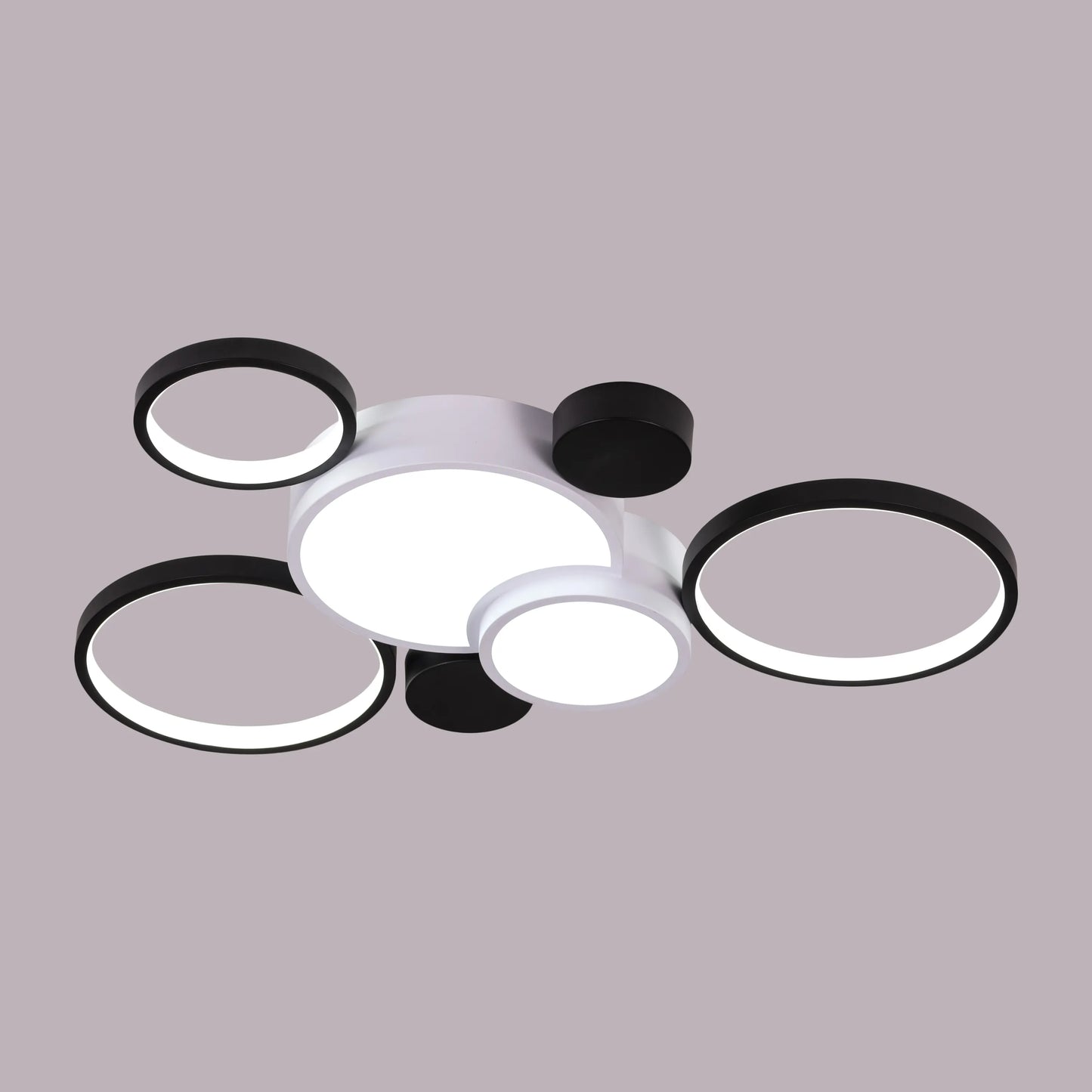 Heat Wave (Large, White, Dimmable LED with Remote Control) Ceiling Light