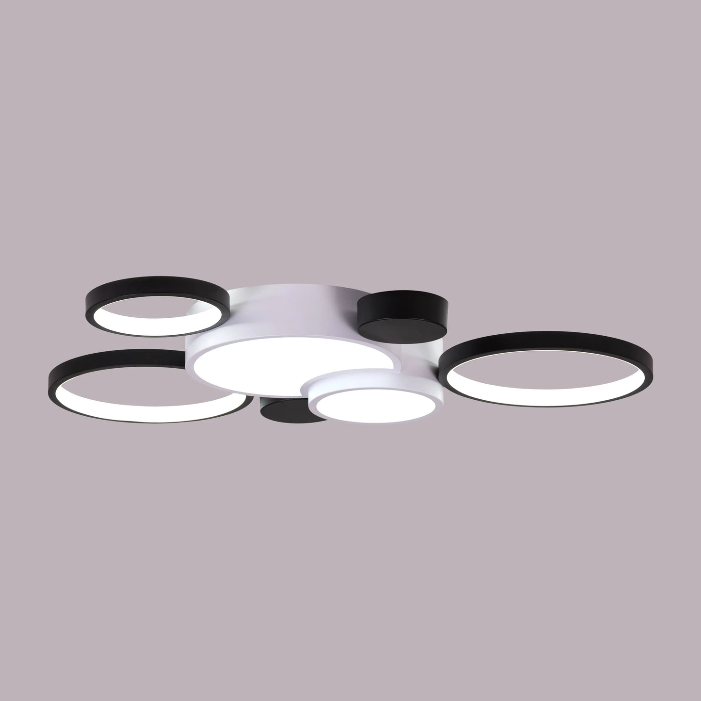 Heat Wave (Large, White, Dimmable LED with Remote Control) Ceiling Light