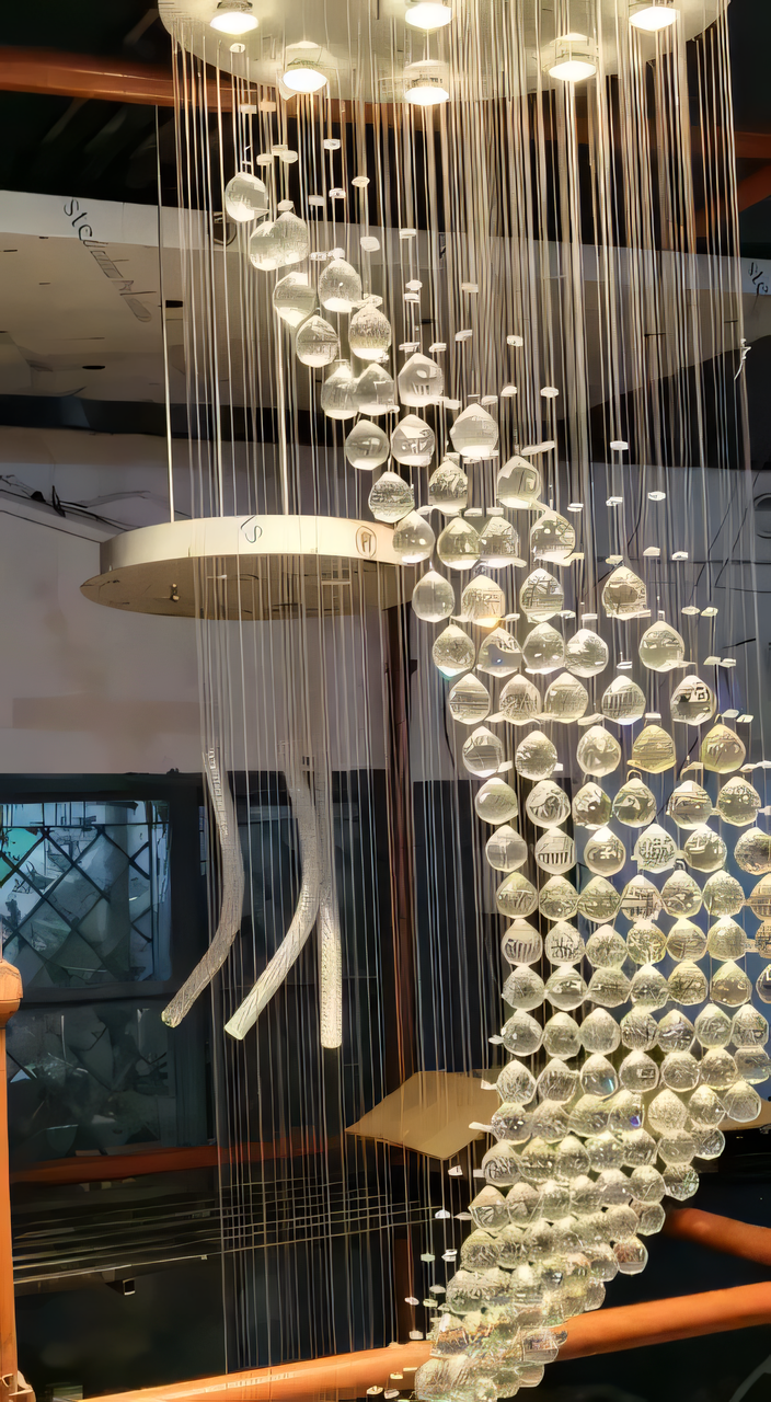 Luceat Long Crystal Chandelier