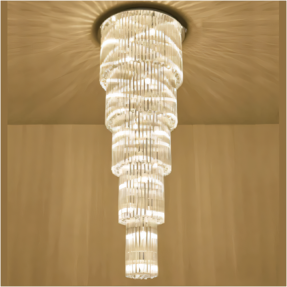Deliciae Luxury Long Crystal Chandelier