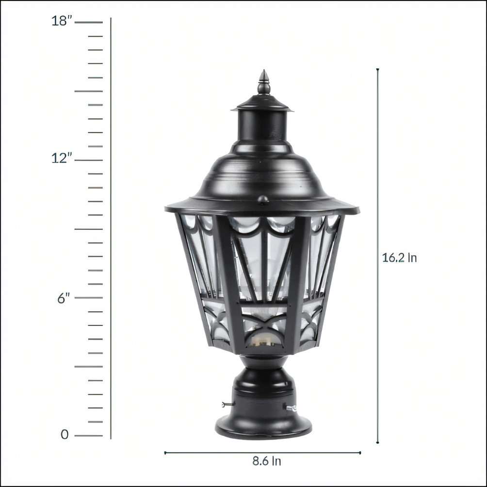 Captivating shadow play from the Black Metal Athens Gate Light