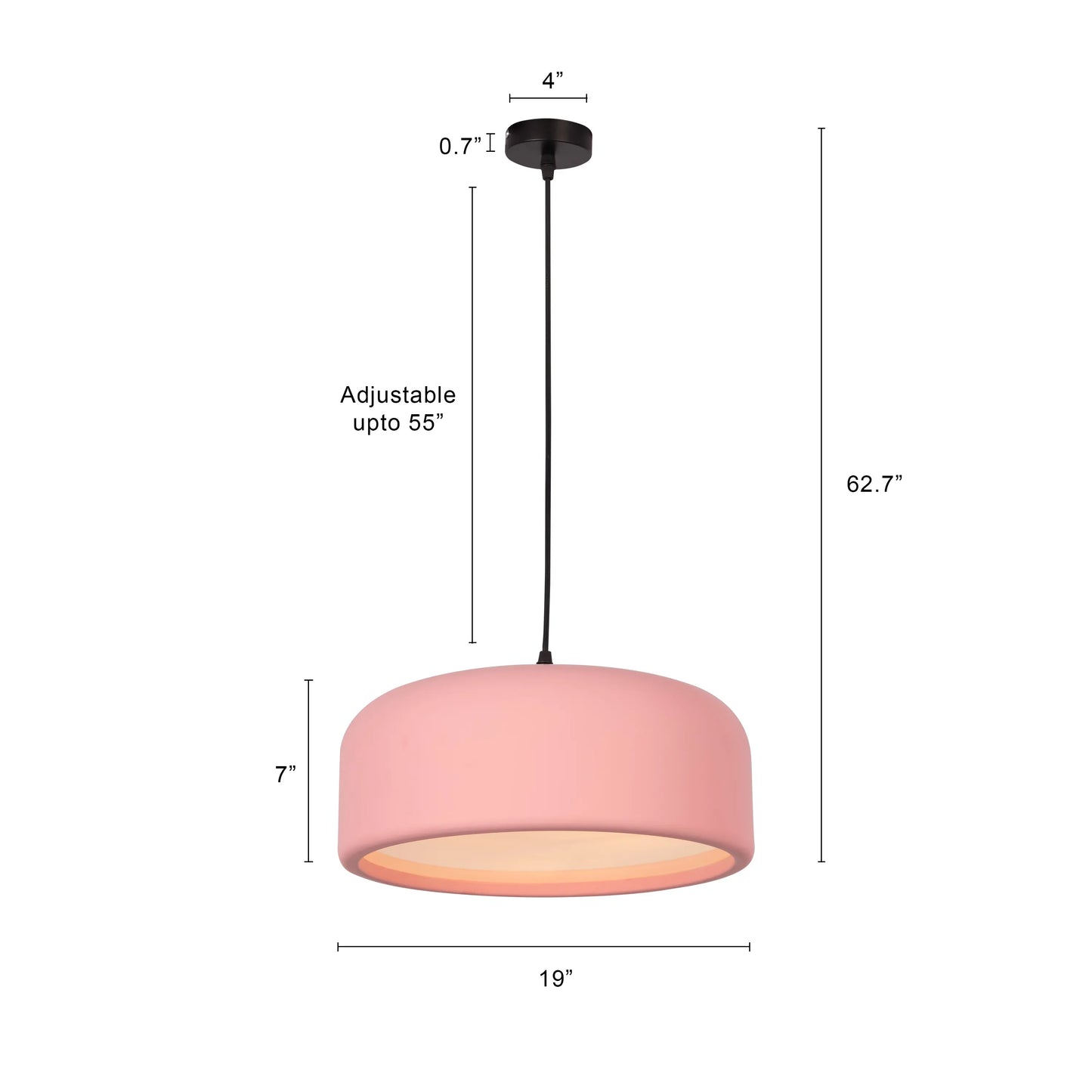 Artistic Pendant Light (3 smart LED Bulbs Included)