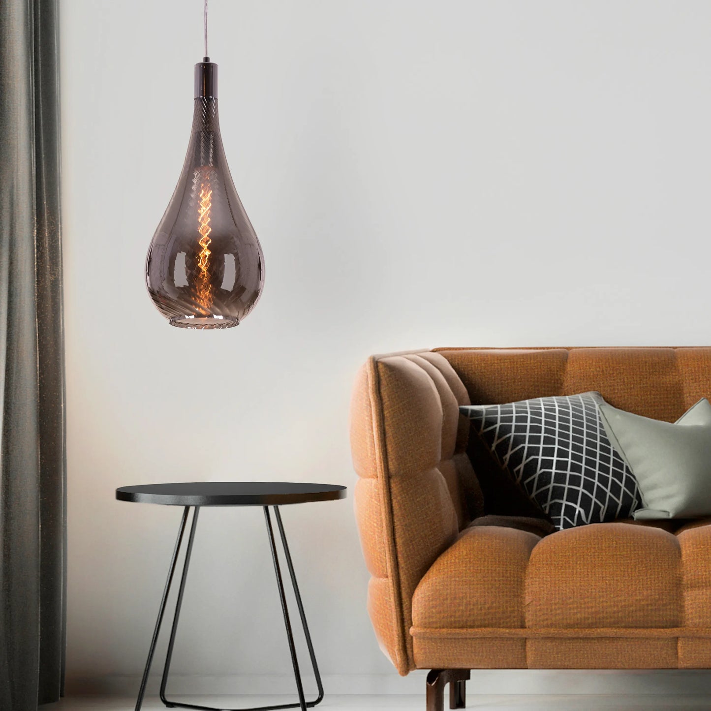 Keep My Love (Amber) Glass Pendant Light