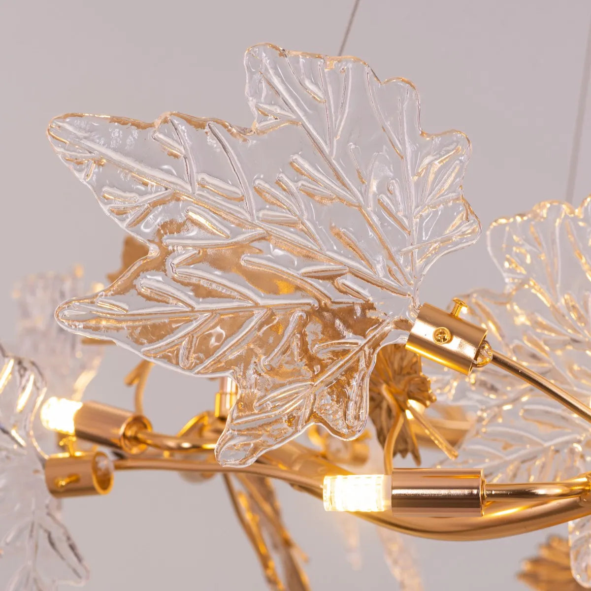 Falling For Flowers (Large, Gold) 1,2-Layer Tree Branch Crystal Chandelier