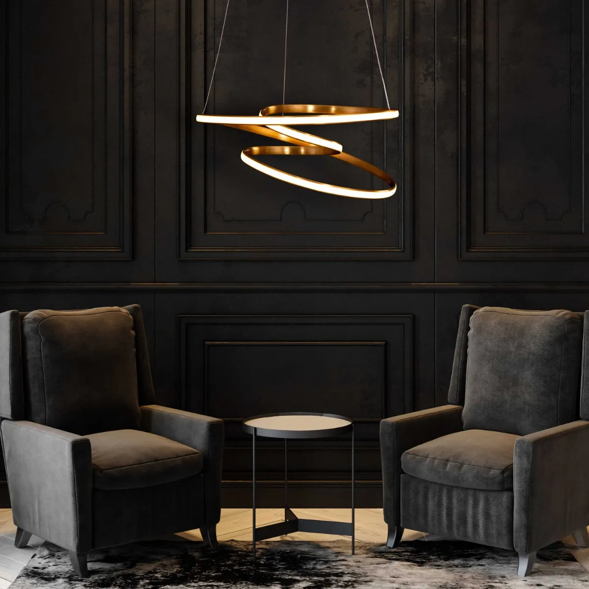 Sleepover Chandelier in sleek finish