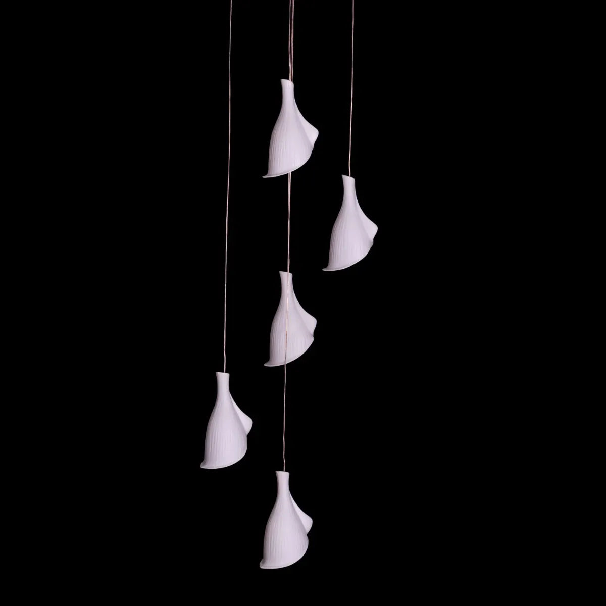 Flying In A Dream Ceramic Chandelier showcasing its intricate design.