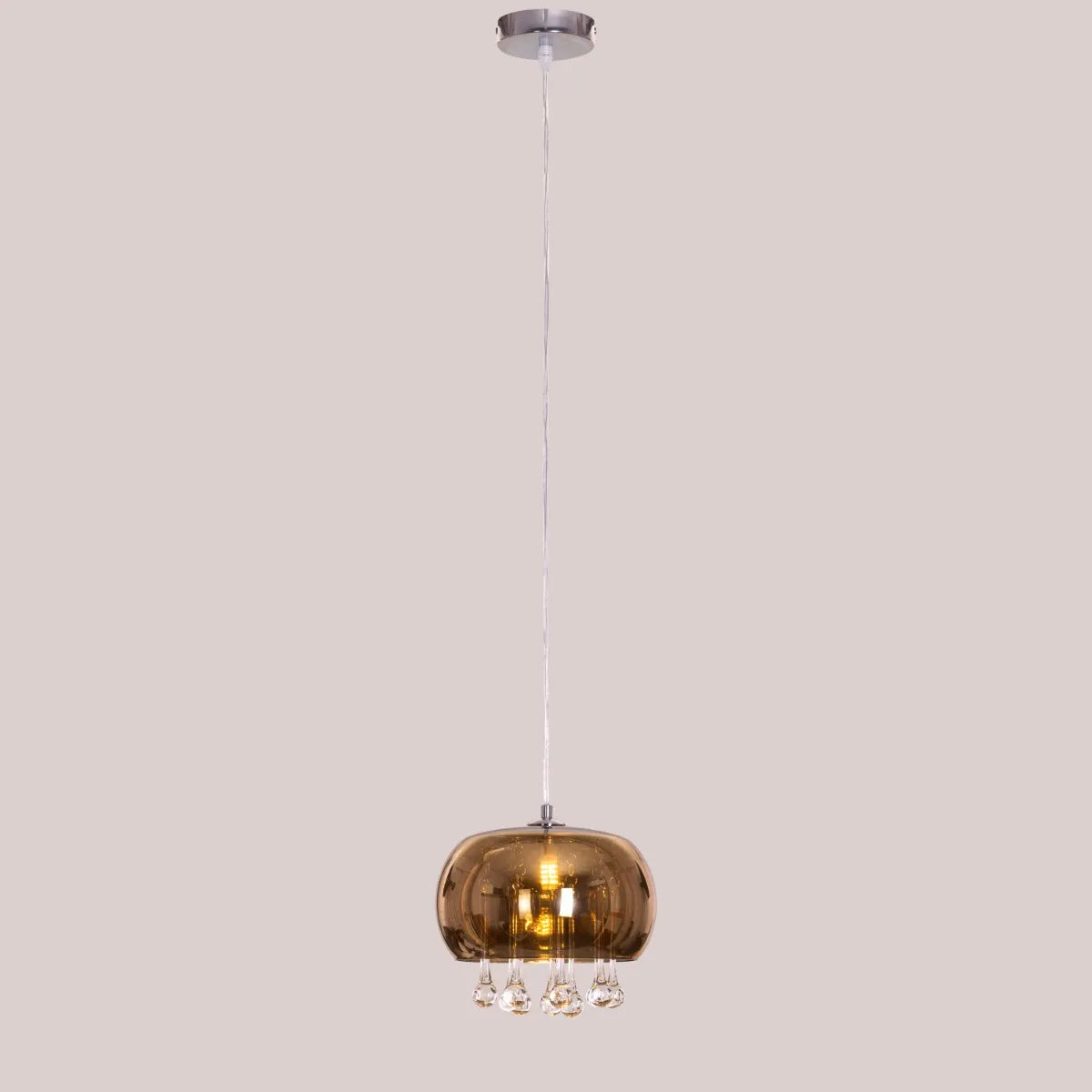 Enchanted Gold Crystal Chandelier