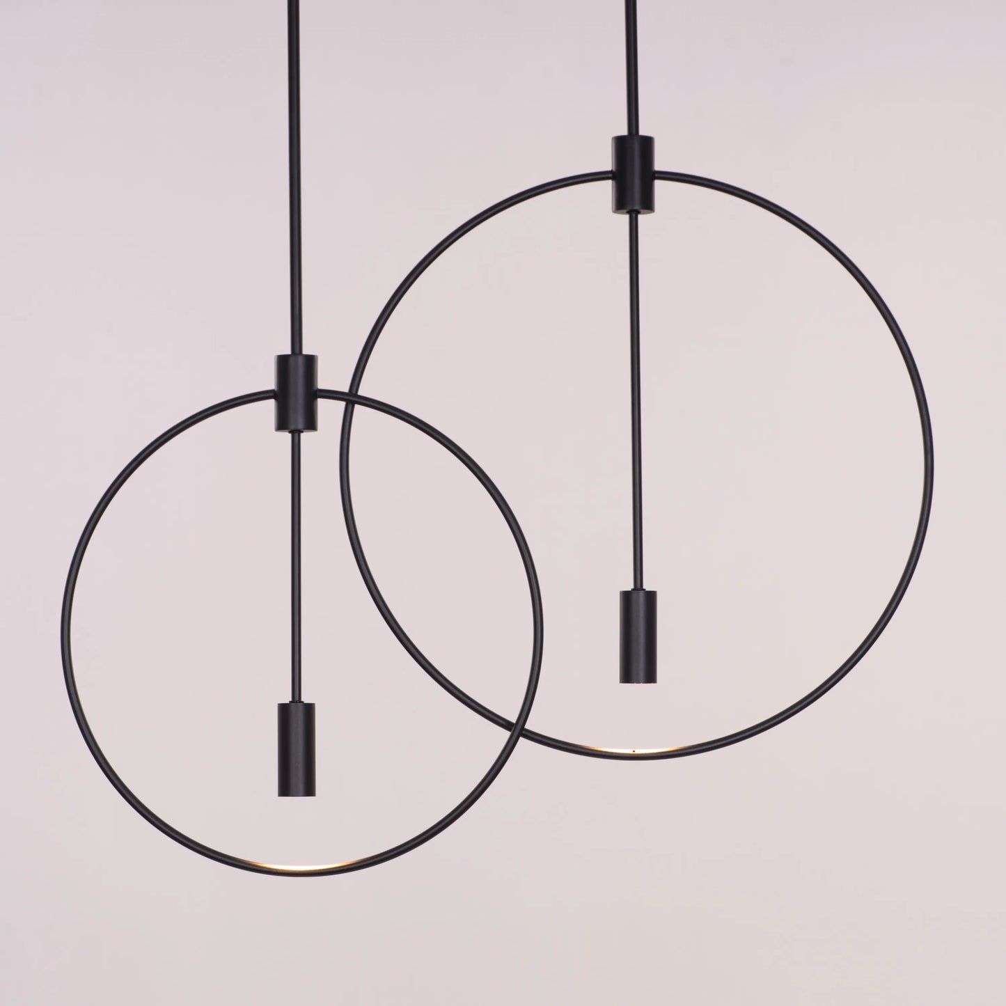 Ring On It (Black) 3 Color LED Chandelier