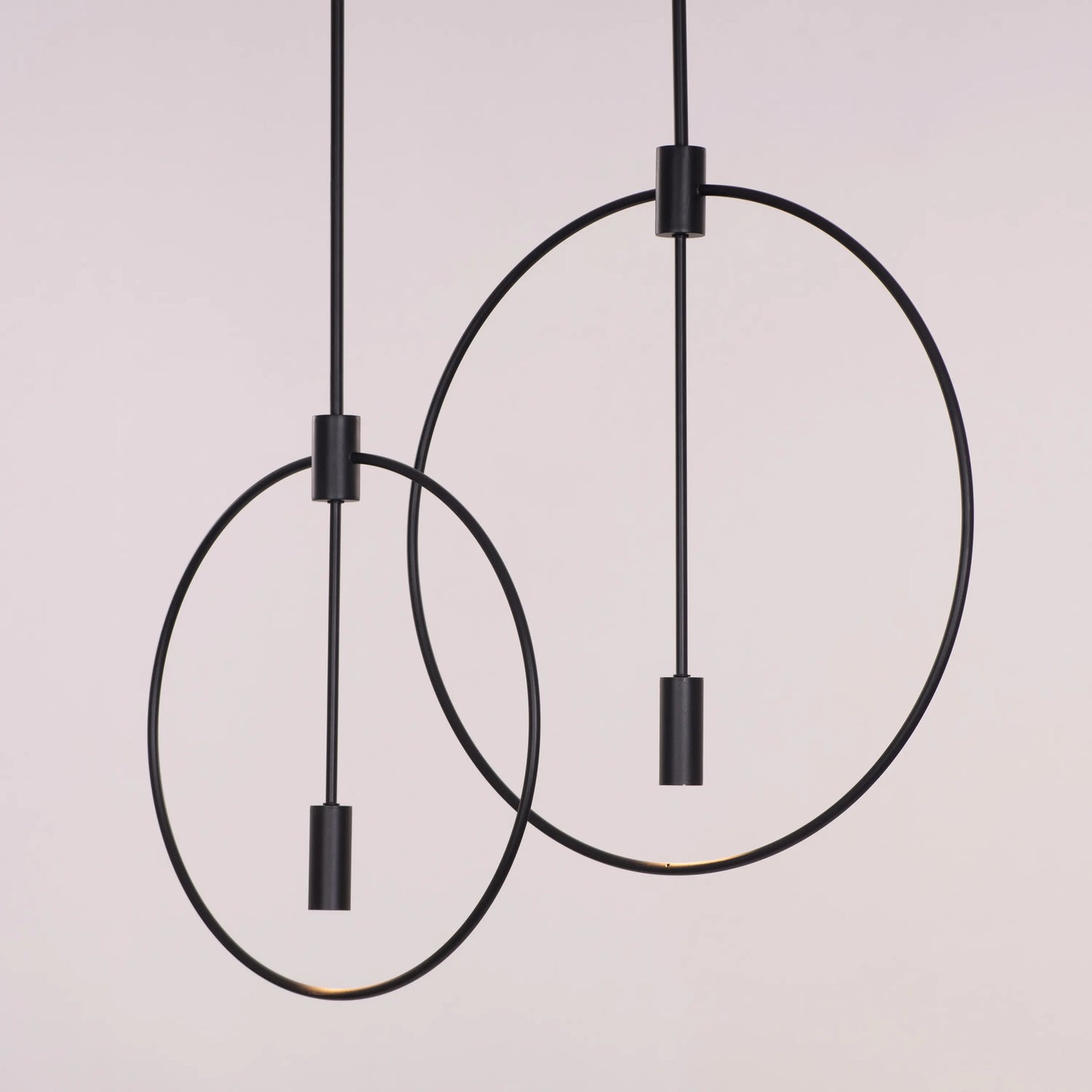 Ring On It (Black) 3 Color LED Chandelier