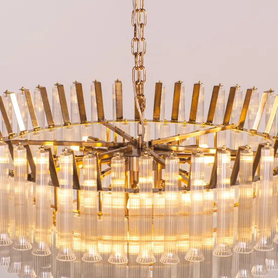 Lived It Twice Clear Glass Chandelier