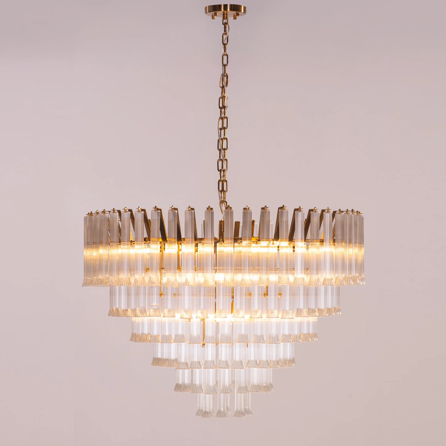 Lived It Twice Clear Glass Chandelier