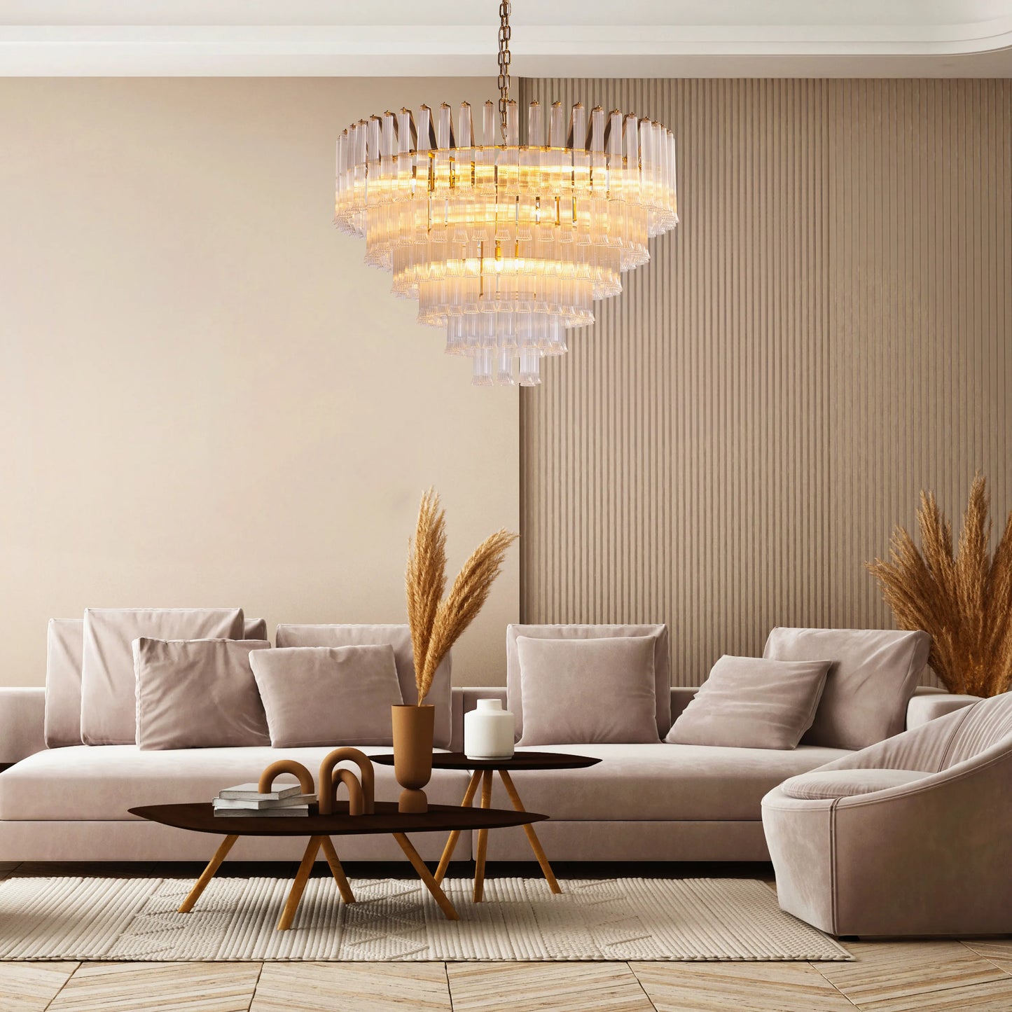 Lived It Twice Clear Glass Chandelier
