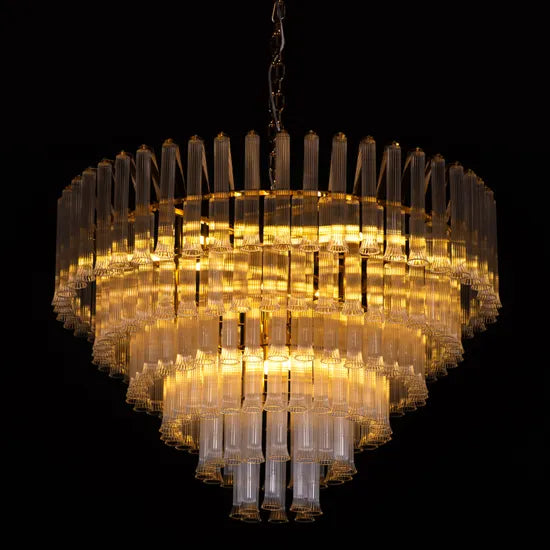 Lived It Twice Clear Glass Chandelier