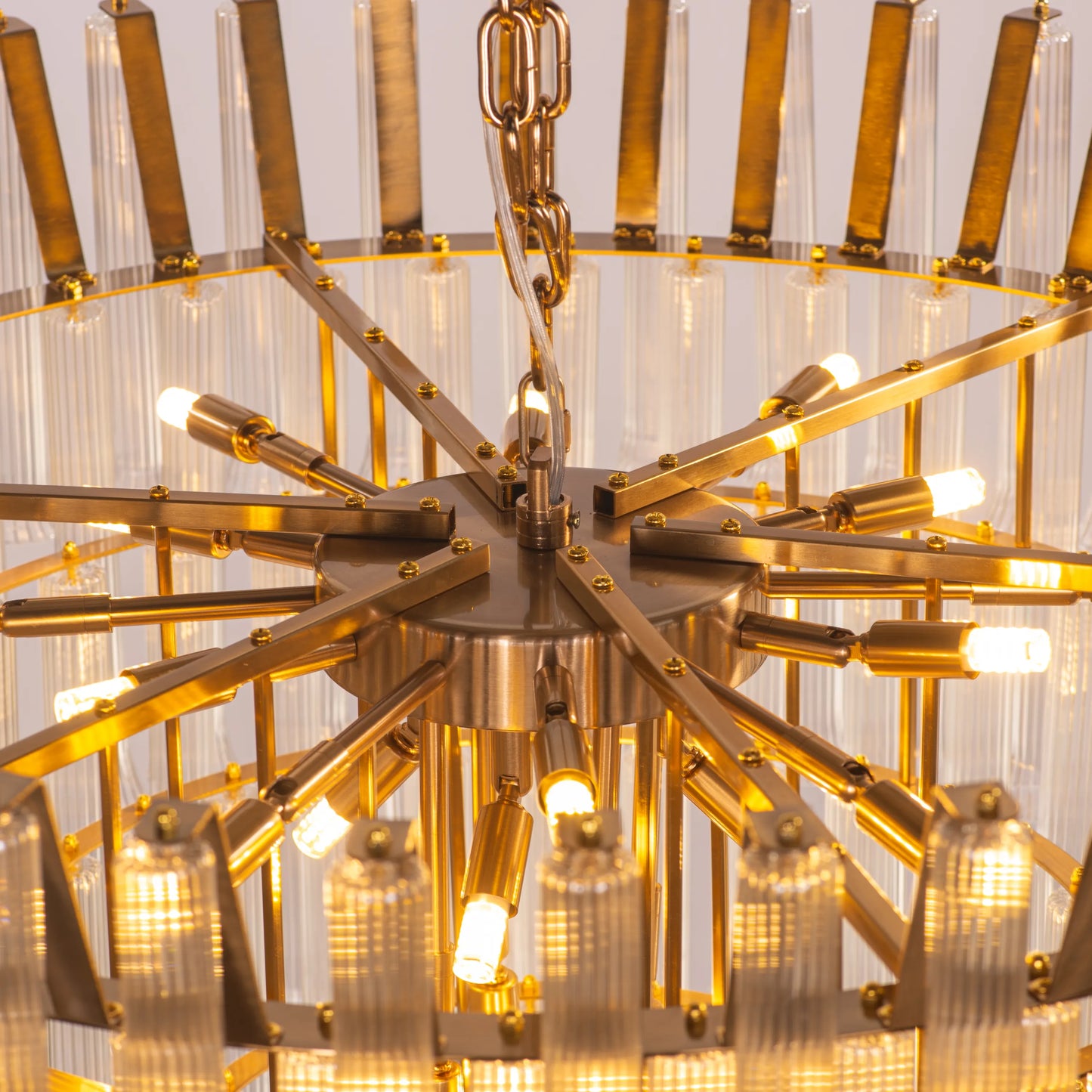 Lived It Twice Clear Glass Chandelier