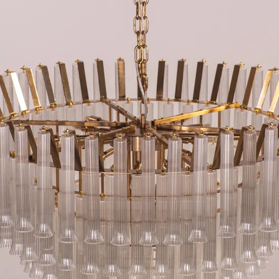 Lived It Twice Clear Glass Chandelier