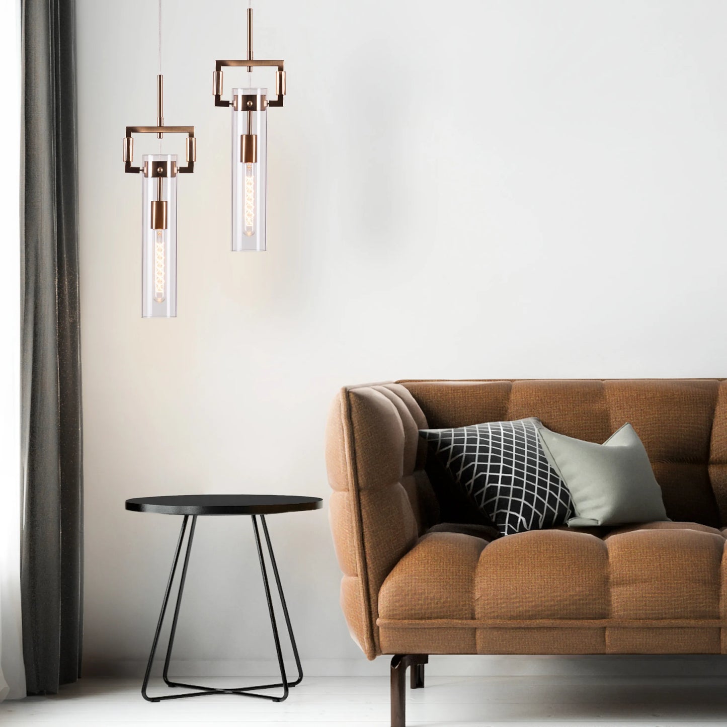 High Hopes (Oval, Gold) Clear Glass Pendant Light