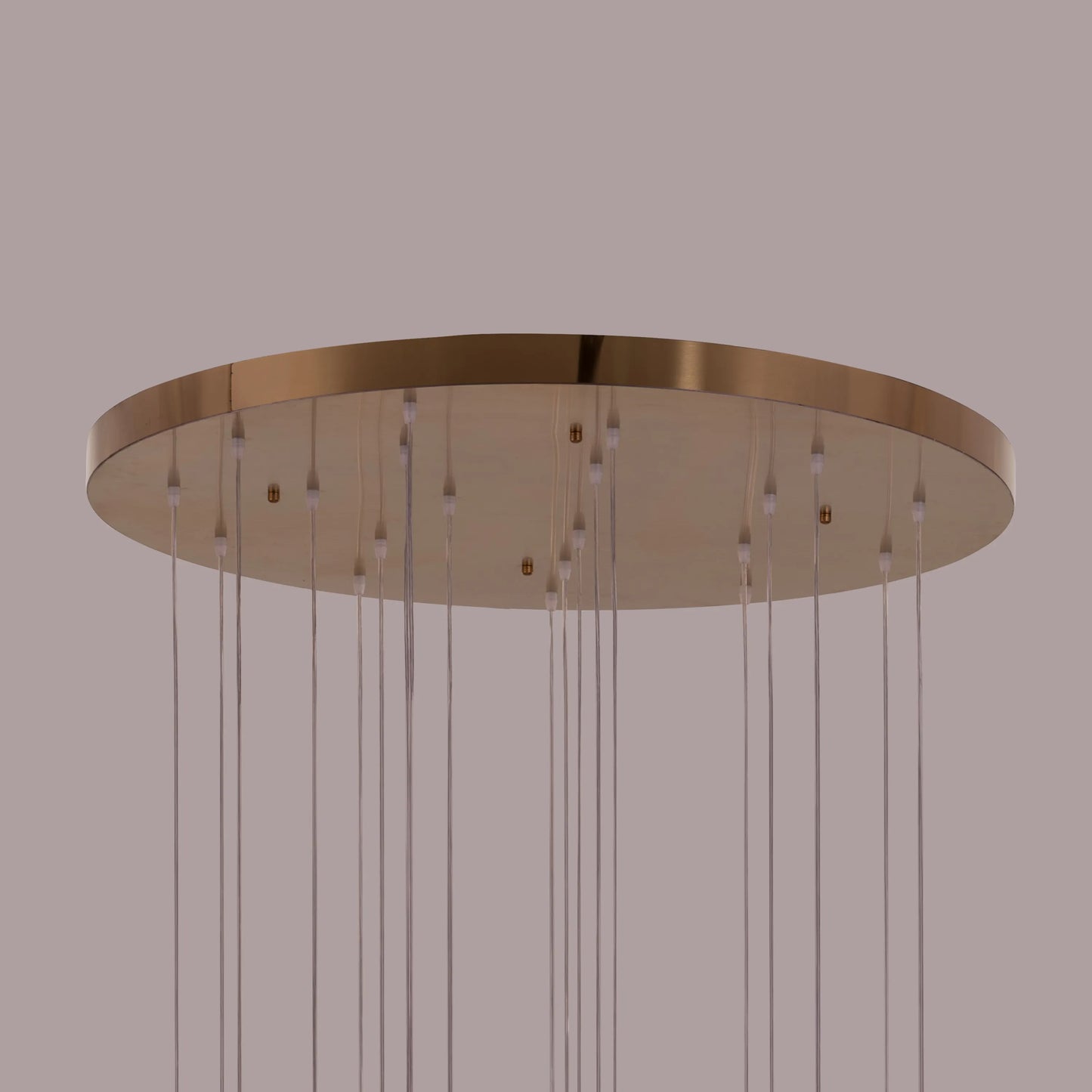 Let It Snow (Large, Gold) Champagne Glass Double Height Chandelier