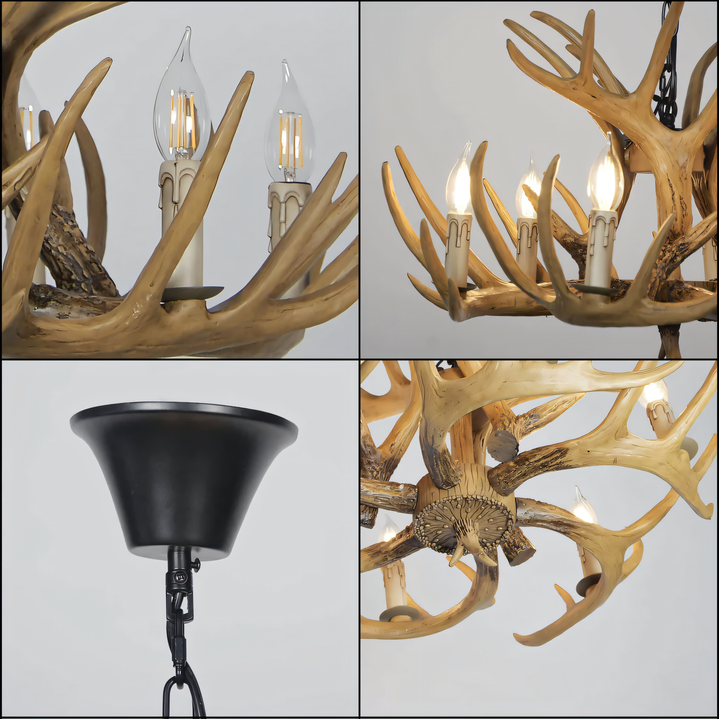 Sophisticated antique-inspired chandelier for a formal dining room