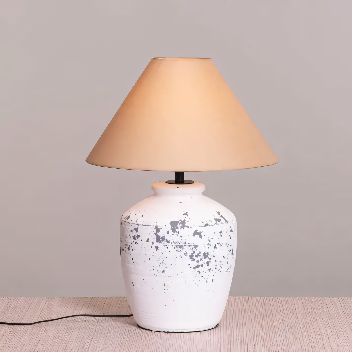 Handcrafted Puglia Pottery Ceramic Table Lamp