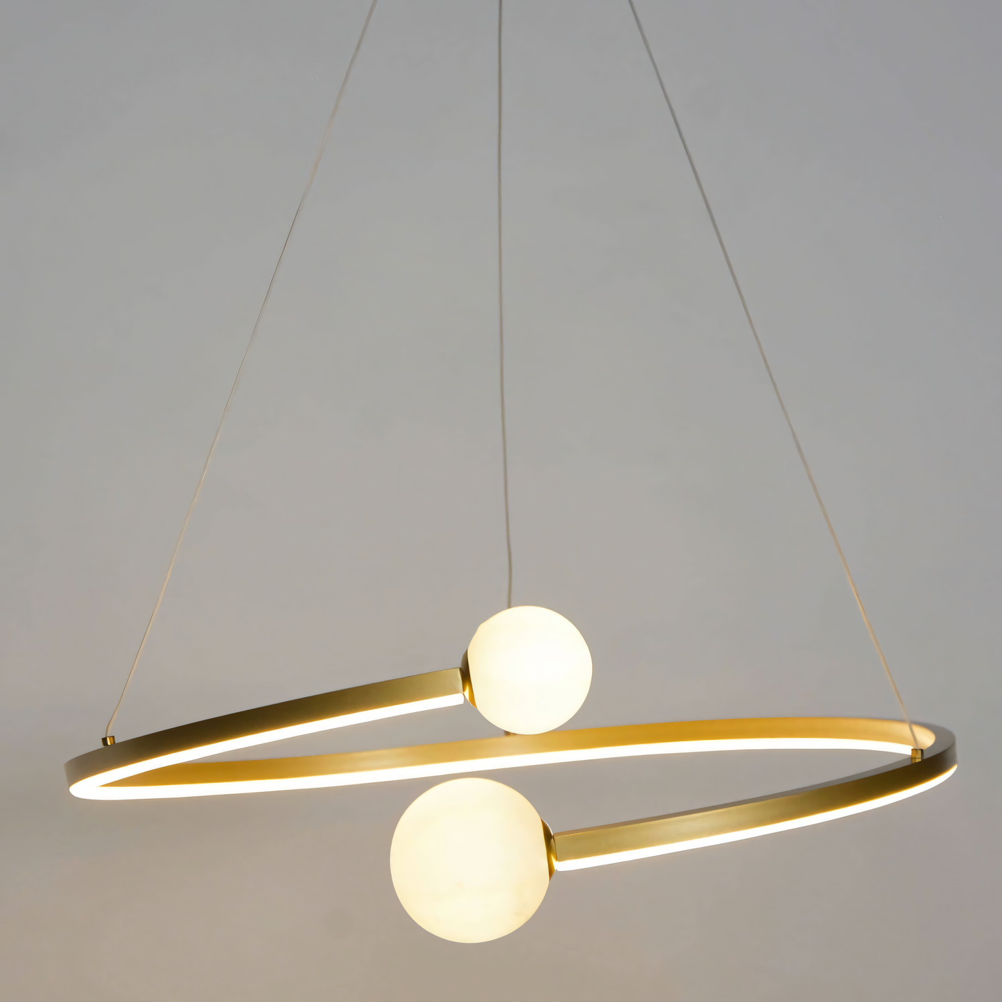 Captivating chandelier that creates a mesmerizing play of light and shadow