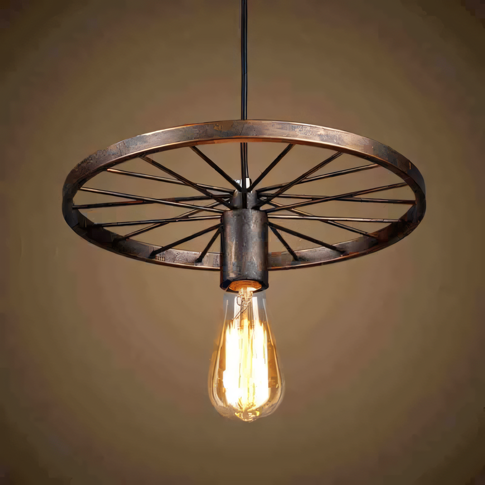 Retro-inspired chandelier that creates a mesmerizing play of light and shadow
