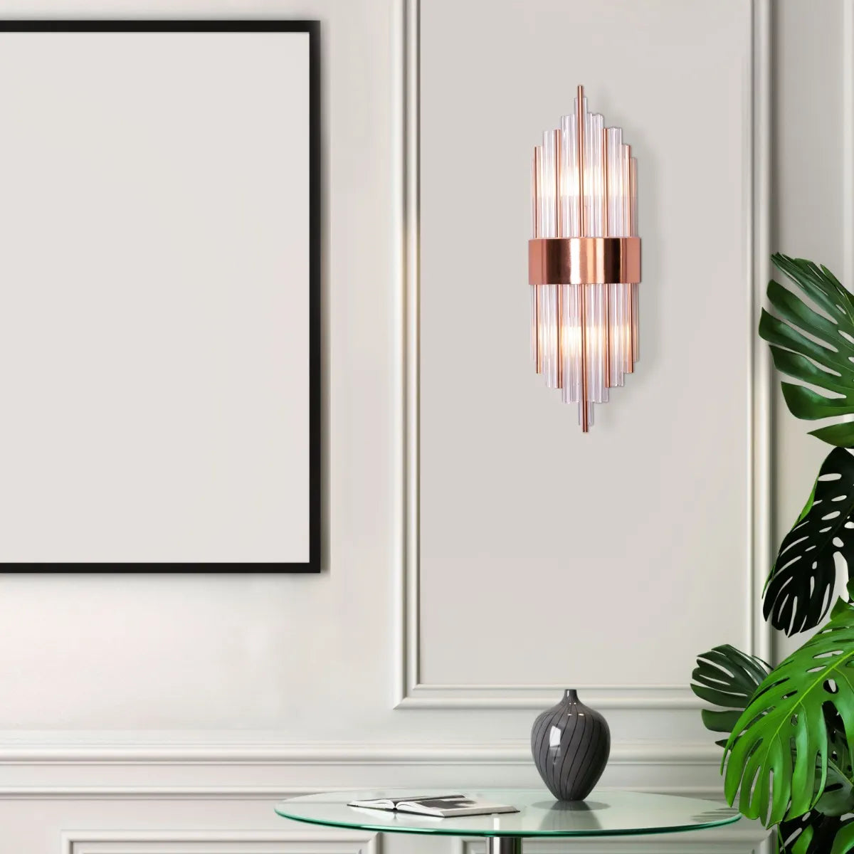 Carry My Heart Glass Tube Wall Light