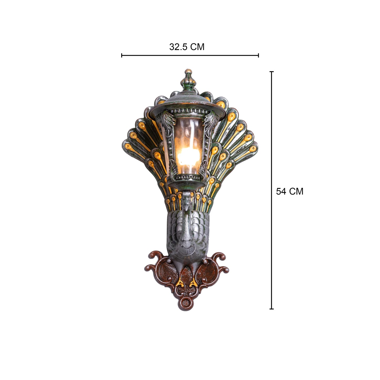 Plume Frosted Glass Wall Light