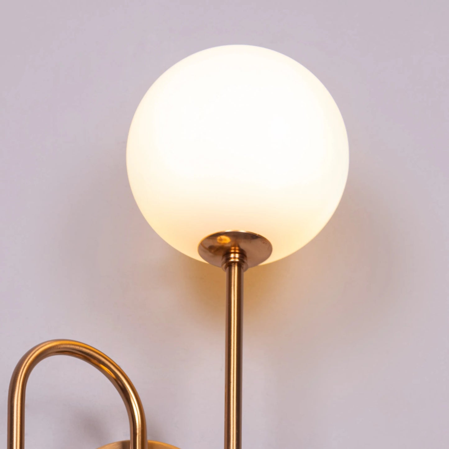 Many Moons Away Frosted Glass Wall Light