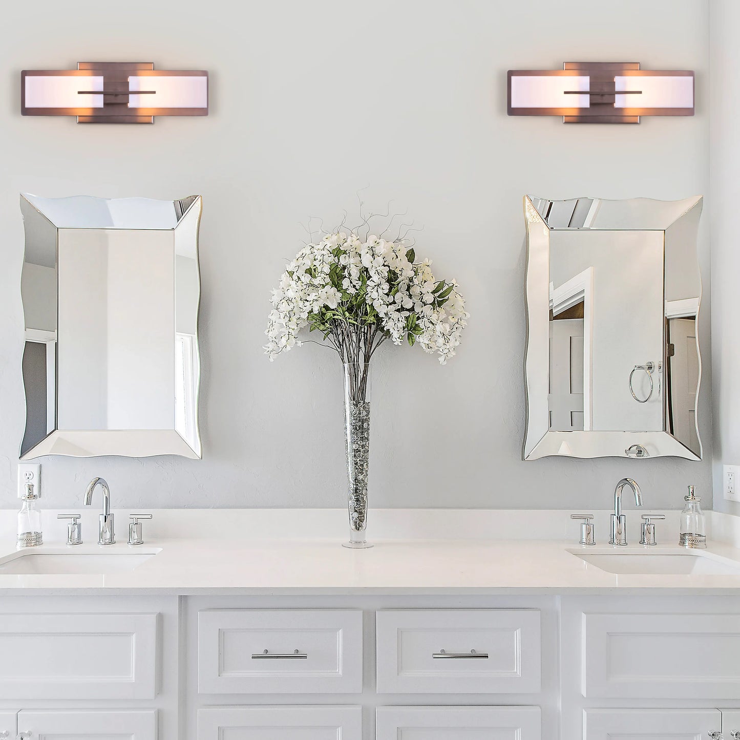 Say Less Vanity Wall Light – a sleek, modern wall light with energy-efficient LED illumination, perfect for bathroom or dressing room use.