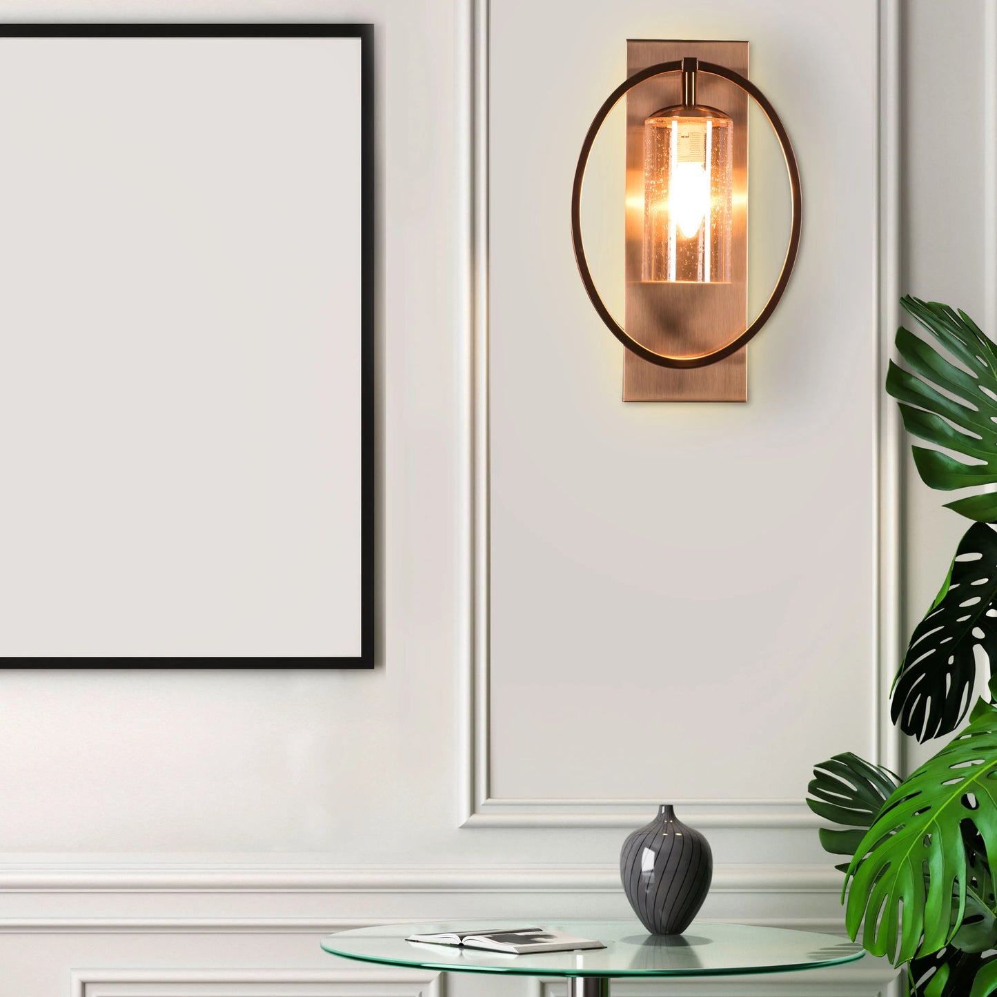 Play The Game Signature Clear Glass Wall Light