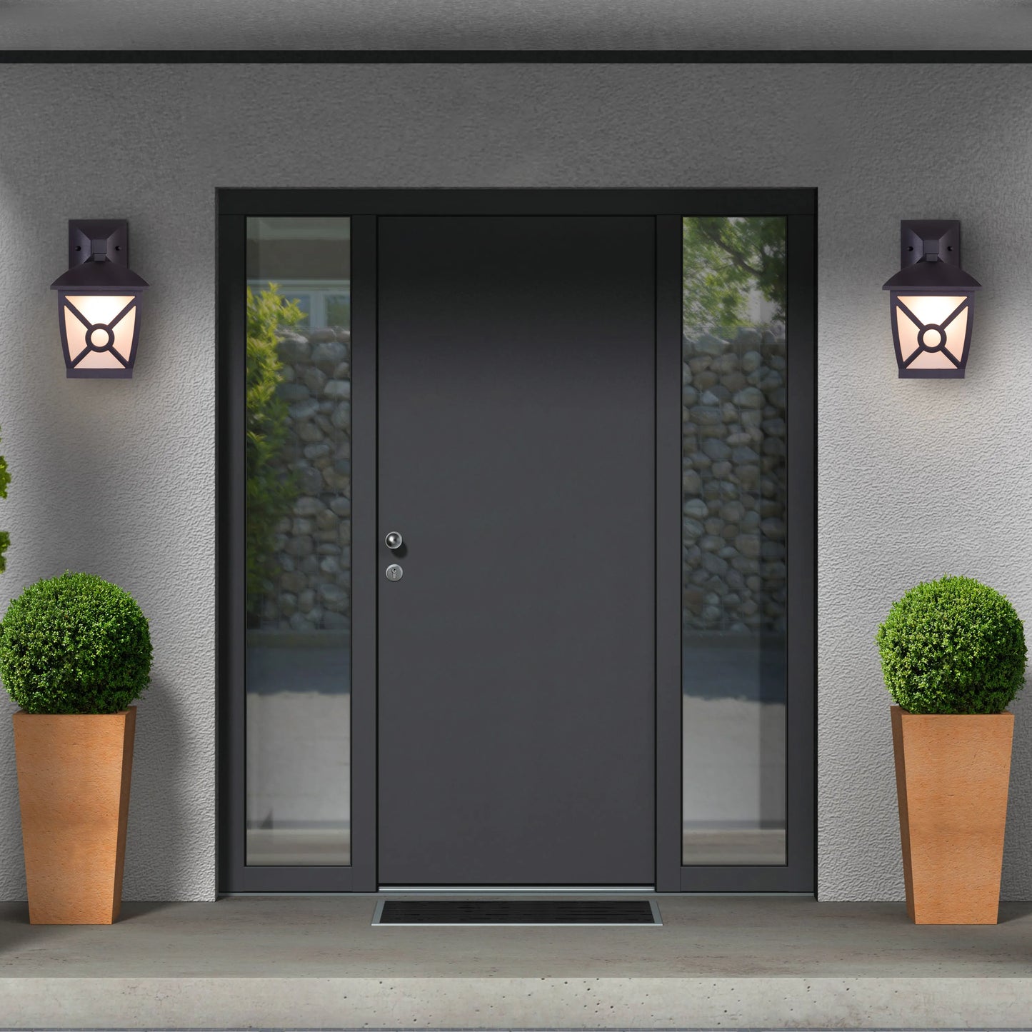 Trade Winds Outdoor/Indoor Wall Light – a sleek and durable LED fixture for versatile indoor and outdoor use, offering energy-efficient illumination and timeless elegance.