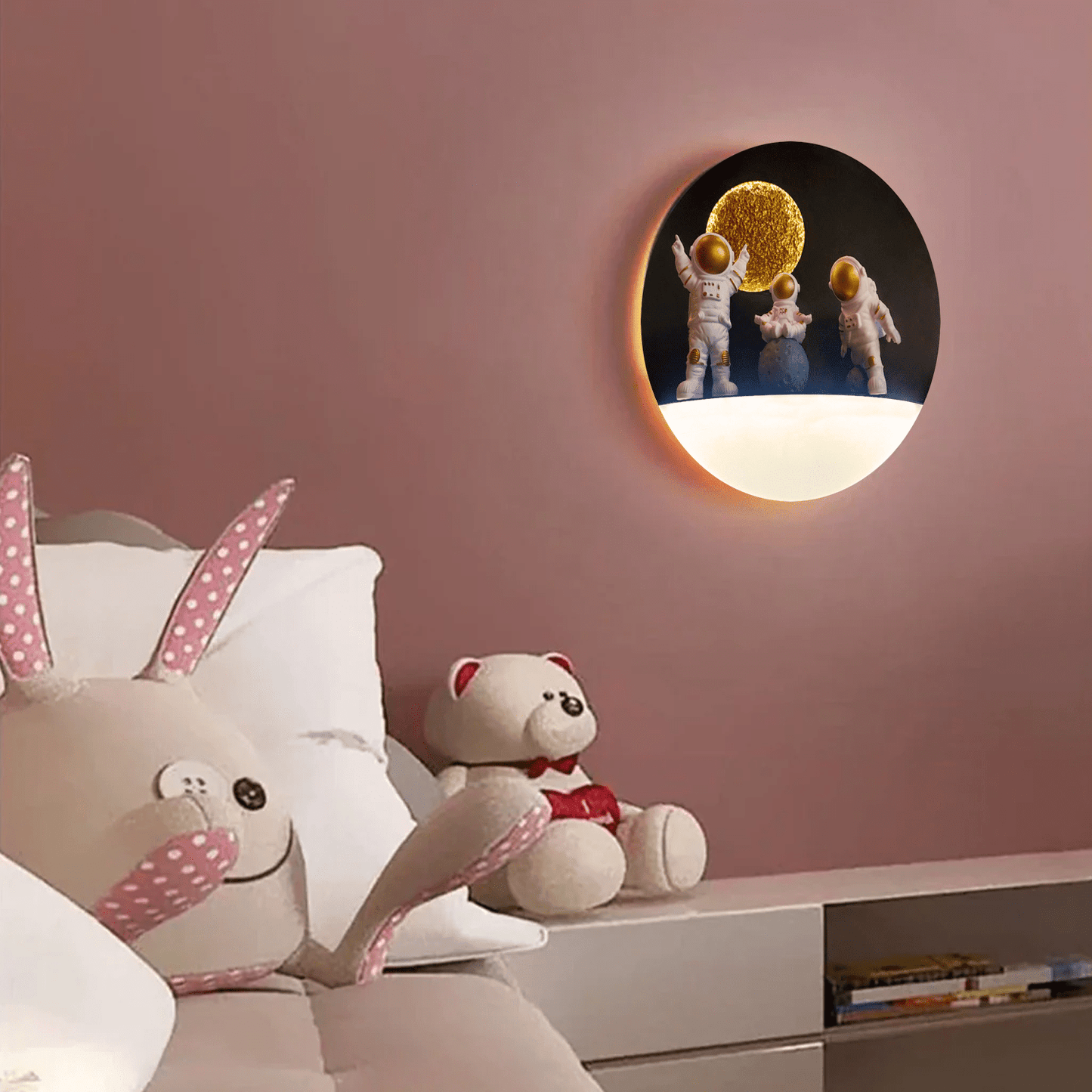 Warm, Inviting Glow from Astronaut Wall Sconce