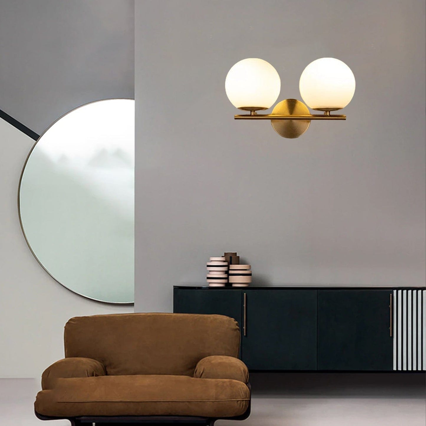 Metallic Artistry Meets Glass Elegance
