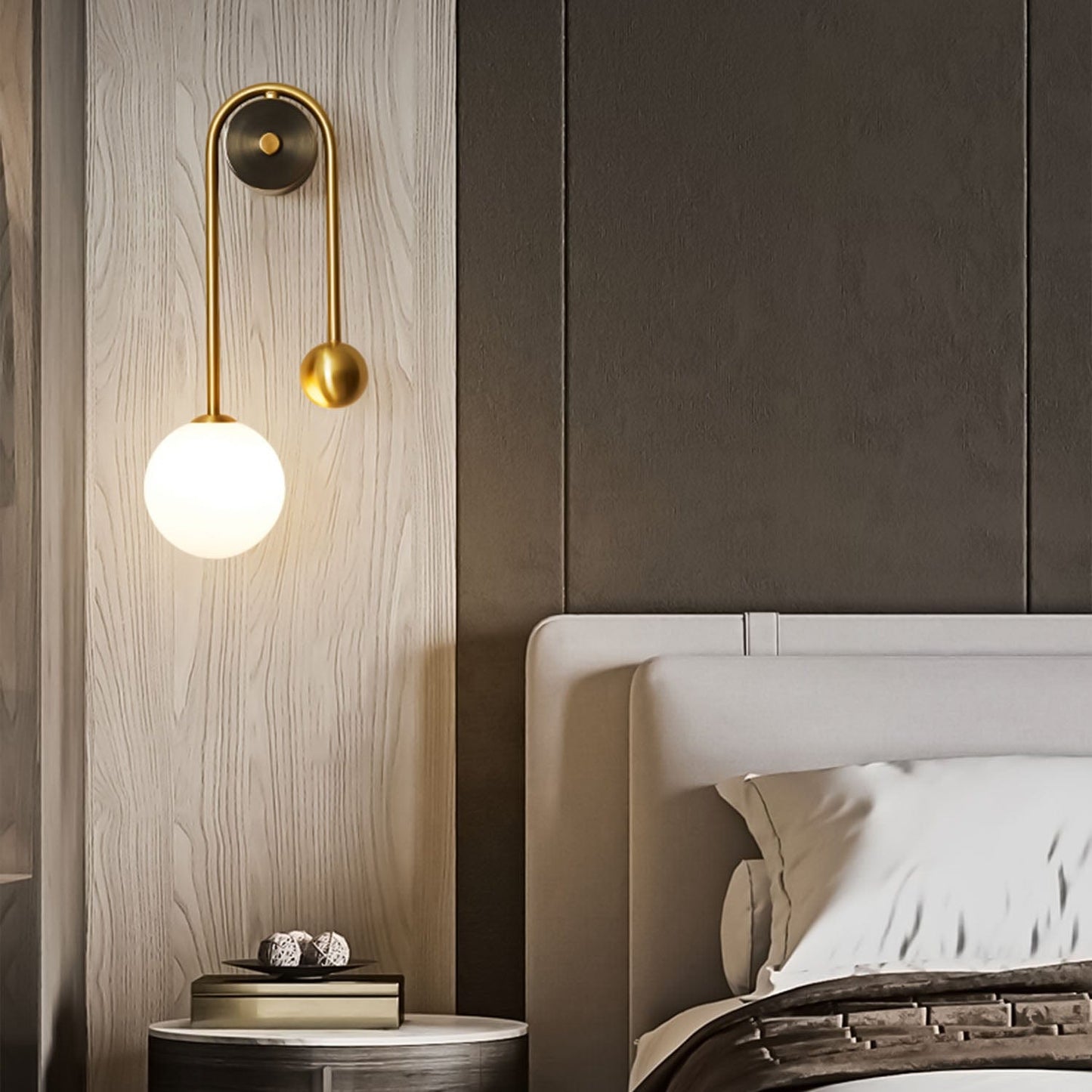 Luxurious Hotel Lobby featuring Clou Lavaliere Wall Lights